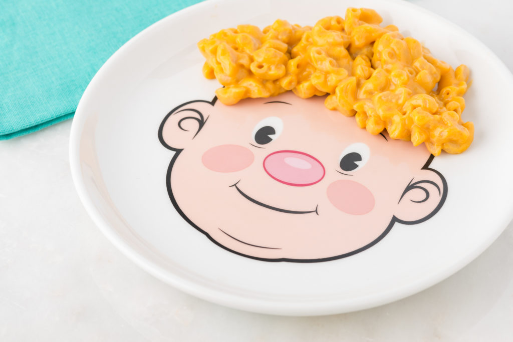 Mac & Cheese with Cauliflower picky eater plate